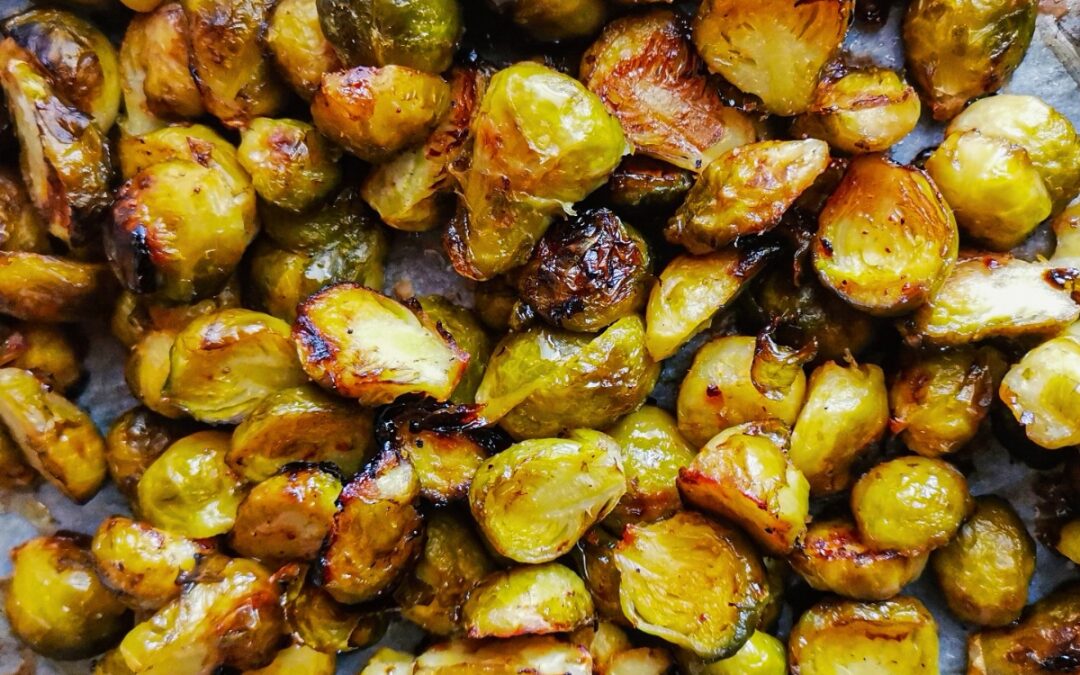 Couves de bruxelas caramelizadas