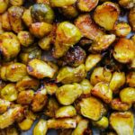 Couves de bruxelas caramelizadas