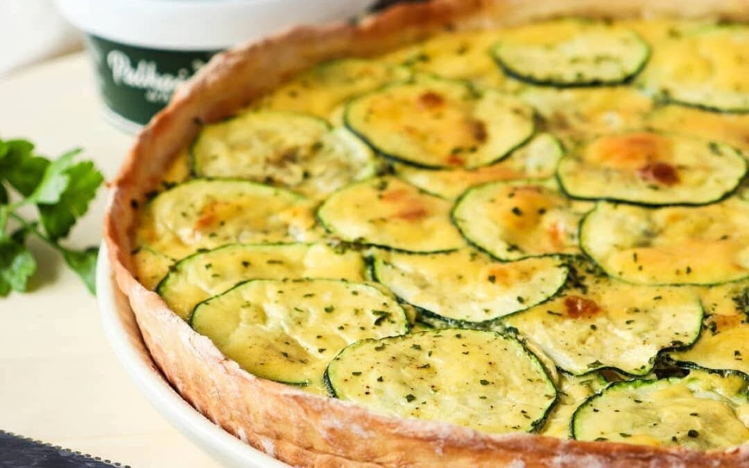 Quiche de curgete e queijo de cabra