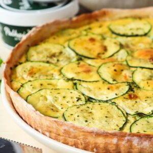 Quiche de curgete e queijo de cabra