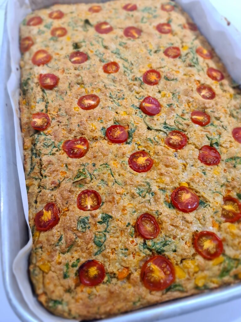 Receita Cozinha Quanto Basta - Bolo salgado de aveia e legumes