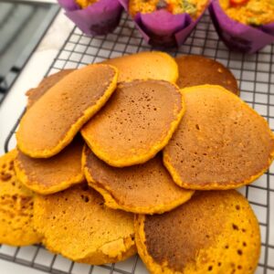 Receita Cozinha Quanto Basta - panquecas de cenoura e aveia