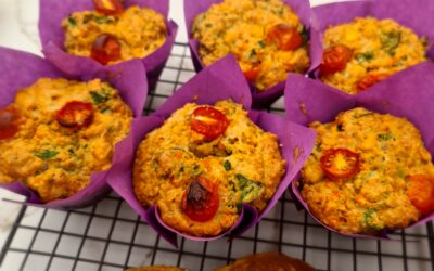 Muffins de legumes e aveia
