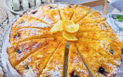 Tarte de requeijão e limão