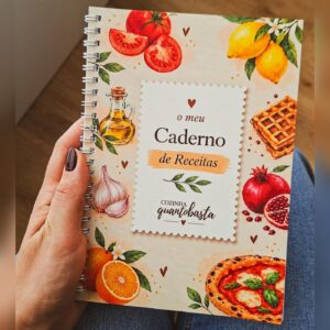 O meu Caderno de Receitas Cozinha Quanto Basta, foto real da capa